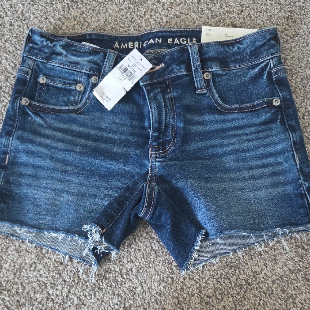 American Eagle Outfitters Dark Blue Jean Shorts
